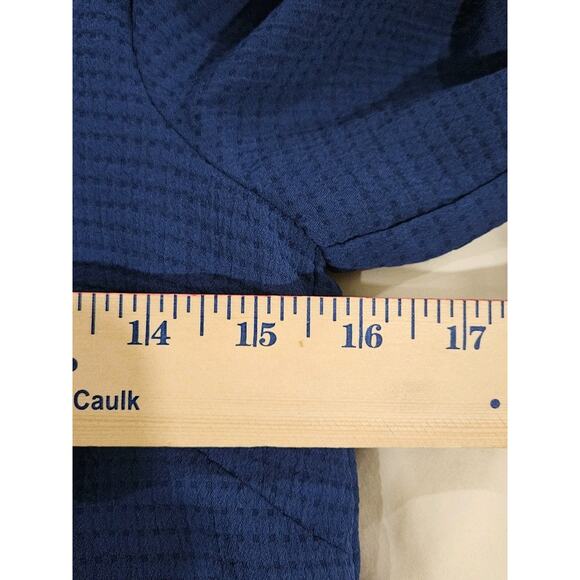 NWOT H&M Royal Blue Puff Sleeve A Line Dress Size 2 Tie Sleeve Lined - Picture 8 of 9